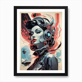 Sci-Fi Girl Art Print