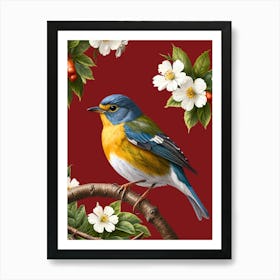 Bird On A Branch 1 Art Print