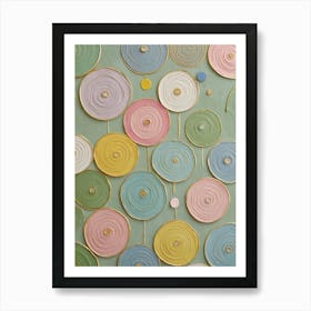 Pastel Swirls Art Print