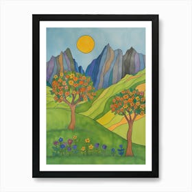 Hawaiian Landscape Art Print