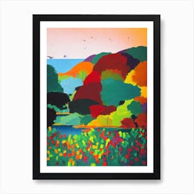 Komodo National Park 1 Indonesia Abstract Colourful Art Print