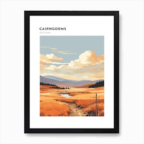 Cairngorms National Park Scotland 3 Hiking Trail Landscape Poster Art Print