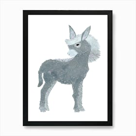 Cute Donkey Art Print