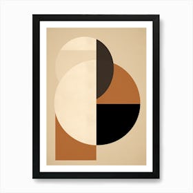 Noir Schwaz Bauhaus Elegance Art Print