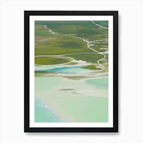 Lençóis Maranhenses National Park Brazil Water Colour Poster Art Print