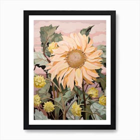 Sunflower 3 Flower Painting Art Print