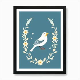 Bird In A Wreath Art Print