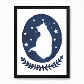 Starry Meow Art Print