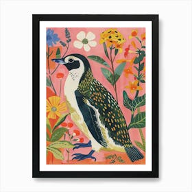 Spring Birds Penguin 3 Art Print