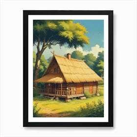 House In The Countryside Art Print