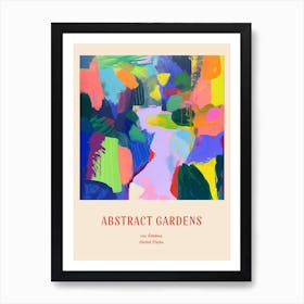 Colourful Gardens Leu Gardens Usa Red Poster Art Print