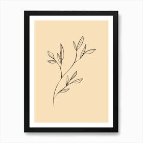 Illustration Of A Branch Art Print