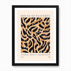 House Of Patterns Tiger Animal Print Pattern 8 Poster