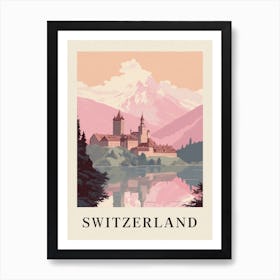 Vintage Travel Poster Switzerland 3 Art Print