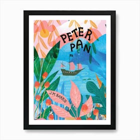 Book Cover - Peter Pan by J M Barrie Art Print