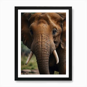 Elephant In The Wild 1 Art Print