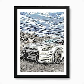 Car Speed Auto Art Art Print