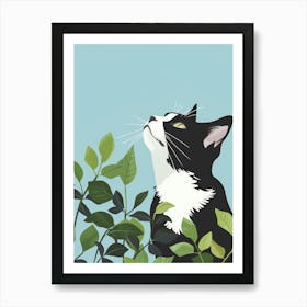 Cat In The Garden 23 Art Print