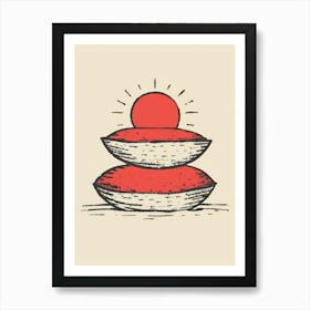 Tibetan Buddhist Temple Art Print