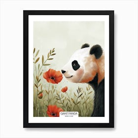 Giant Panda Picking Berries Poster 3 Art Print