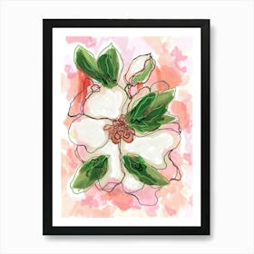 Magnolia Pink Art Print