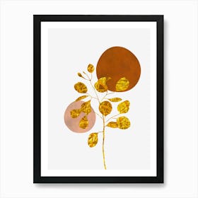 Gold Leaf 3 Art Print