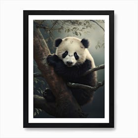 Panda Art In Tonalism Style 1 Art Print