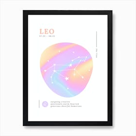 Leo Zodiac Sign | Aura Brights Art Print