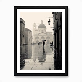 Dubrovnik, Croatia, Mediterranean Black And White Photography Analogue 3 Art Print