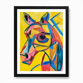 Abstract Horse Painting 2 Art Print