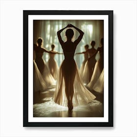 Ballet Dancers In The Studio Art Print