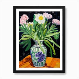 Flowers In A Vase Still Life Painting Floral Bouquet 6 Art Print