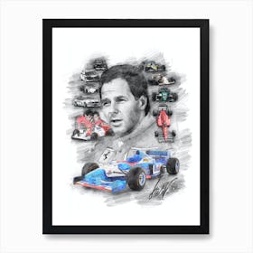 Gerhard Berger Portrait Art Print