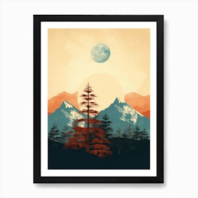 Mountains Canvas Print Art Print