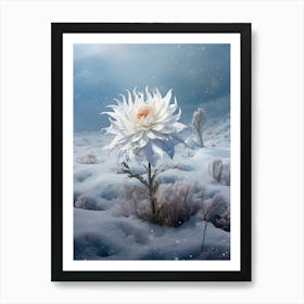 Beautiful Winter Flower 7 Art Print