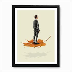 Imagine Being A Leaf, And You Can Certainly Fly Art Print