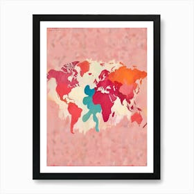 World Map 7 Art Print