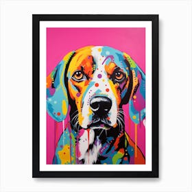 Pop Art Beagle 3 Art Print