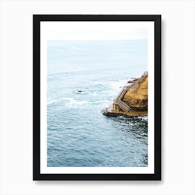 Ocean Stairs Art Print