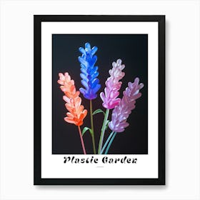 Bright Inflatable Flowers Poster Lavender Art Print