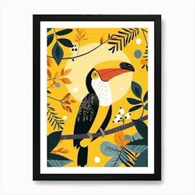 Yellow Toucan 1 Art Print