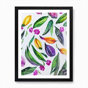 Snow Peas Marker vegetable Art Print