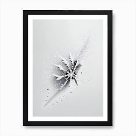 Falling, Snowflakes, Marker Art 1 Art Print