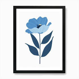 Blue Flower 9 Art Print