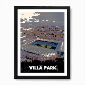 Villa Park, Aston Villa, Stadium, Football, Art, Soccer, Wall Print, Art Print Art Print