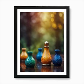 Chess Vases Art Print