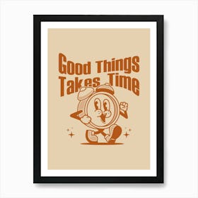 Retro Poster Funky Wall Art Retro Wall Decor Groovy Poster Trendy Good Things Retro Groovy Print Vintage Retro Art Art Print