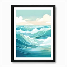 Ocean Background 1 Art Print