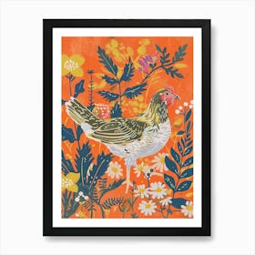 Spring Birds Chicken 2 Art Print