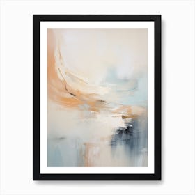 Winter Pastel Abstract Painting 8 Art Print